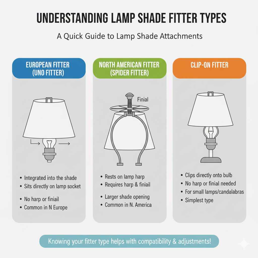 Understanding Lamp Shade Fitter Types
