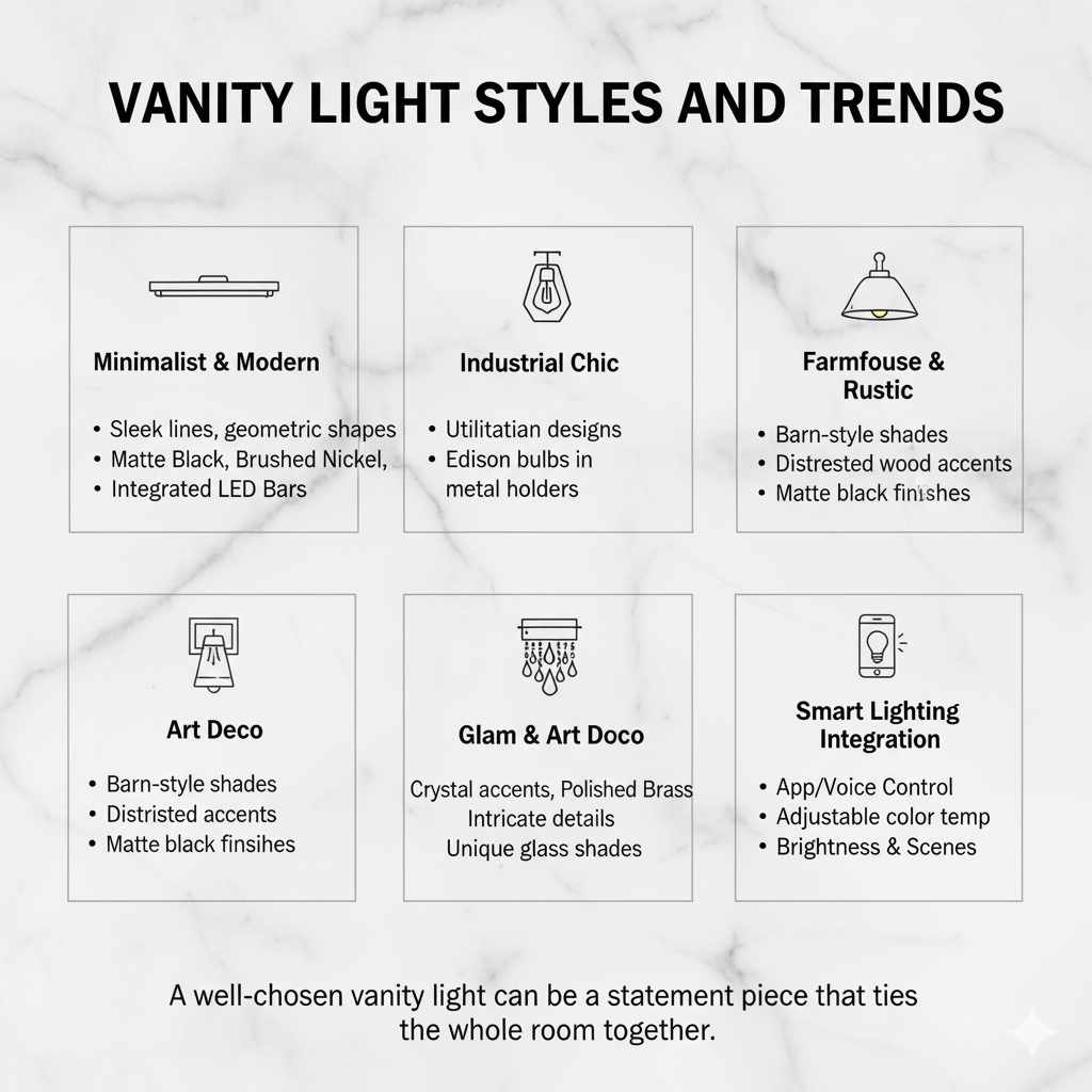 Vanity Light Styles and Trends