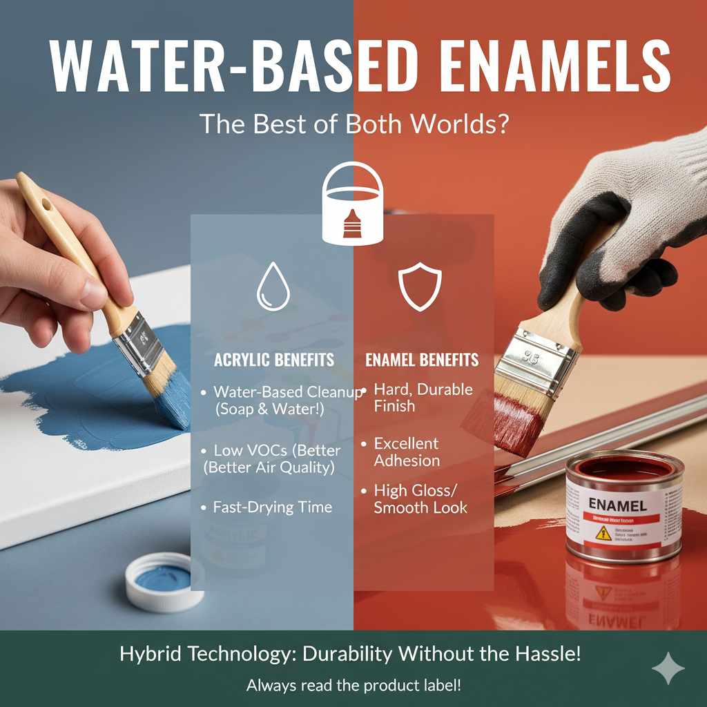 Water-Based Enamels: The Best of Both Worlds?