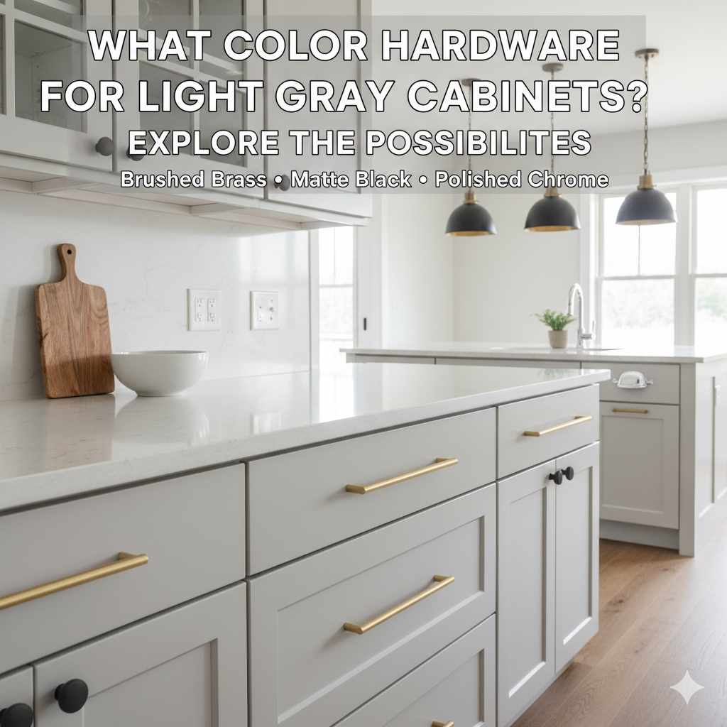 What Color Hardware For Light Gray Cabinets