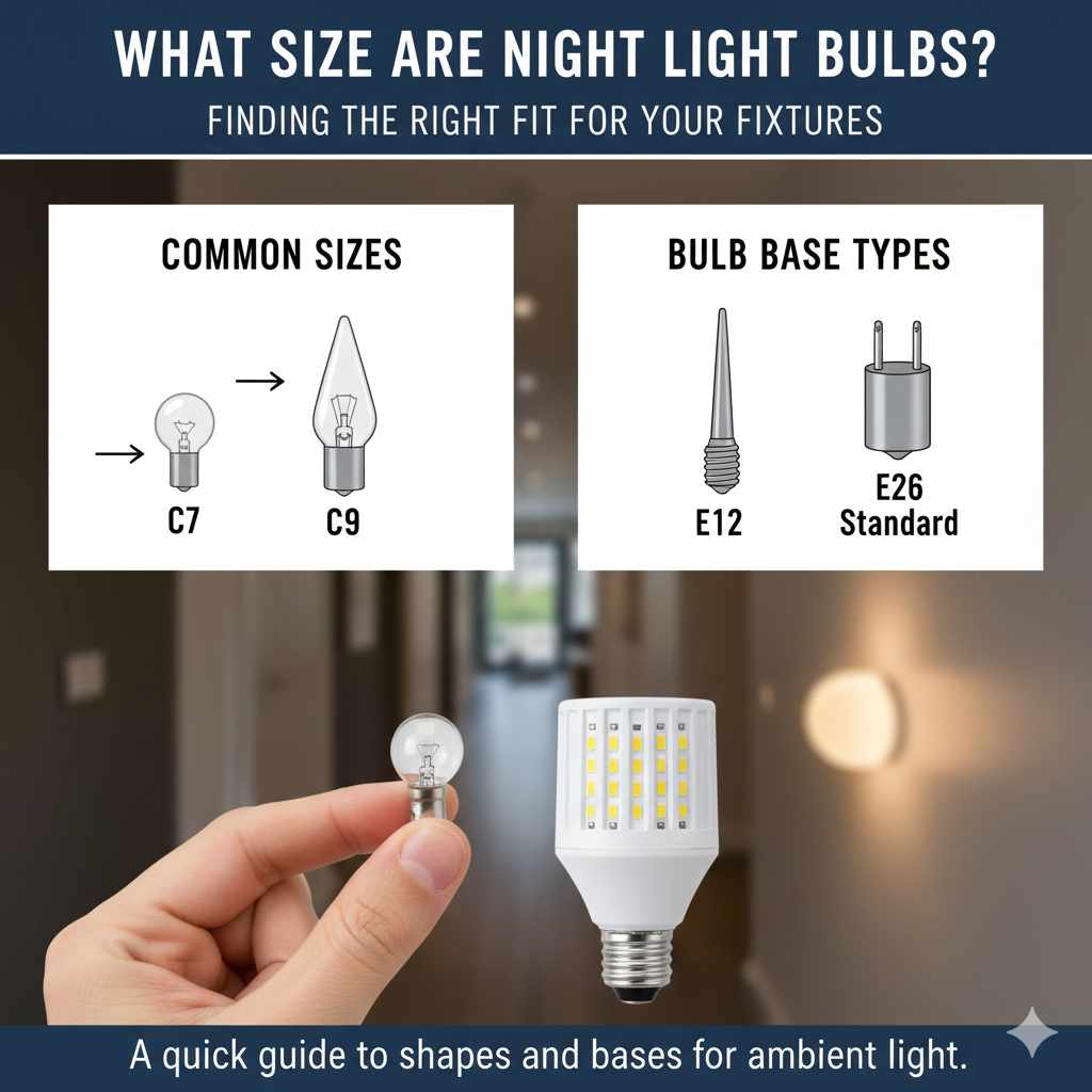 What Size Are Night Light Bulbs