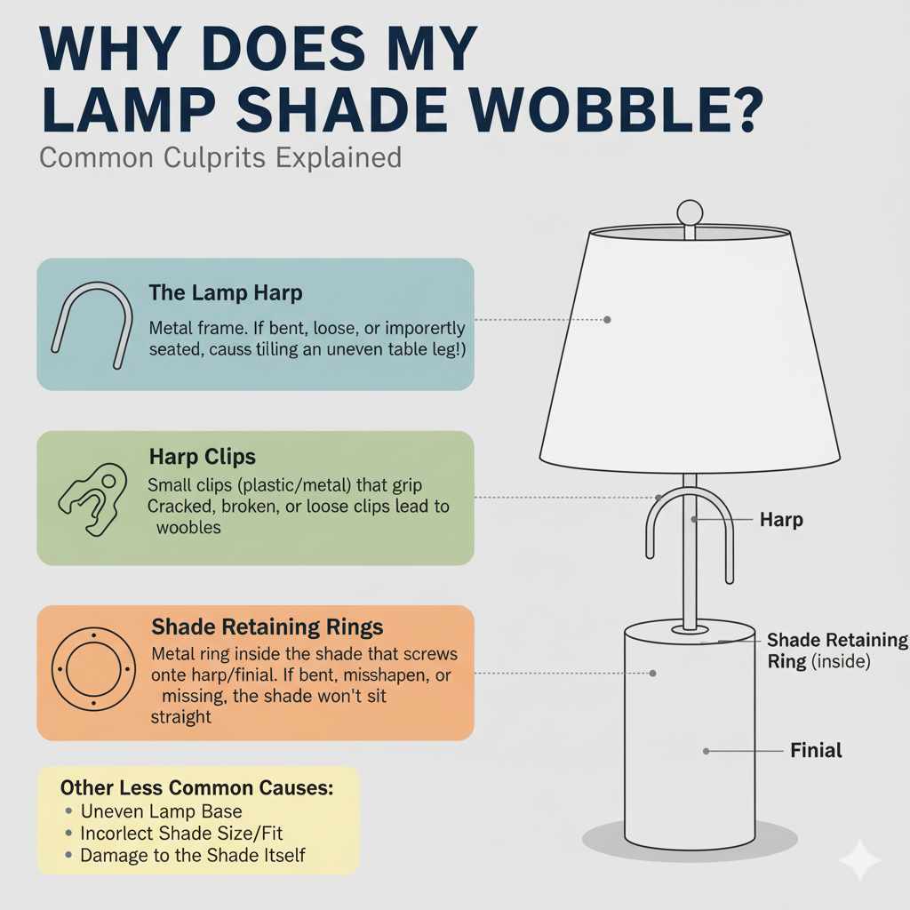 Why Does My Lamp Shade Wobble? Common Culprits Explained