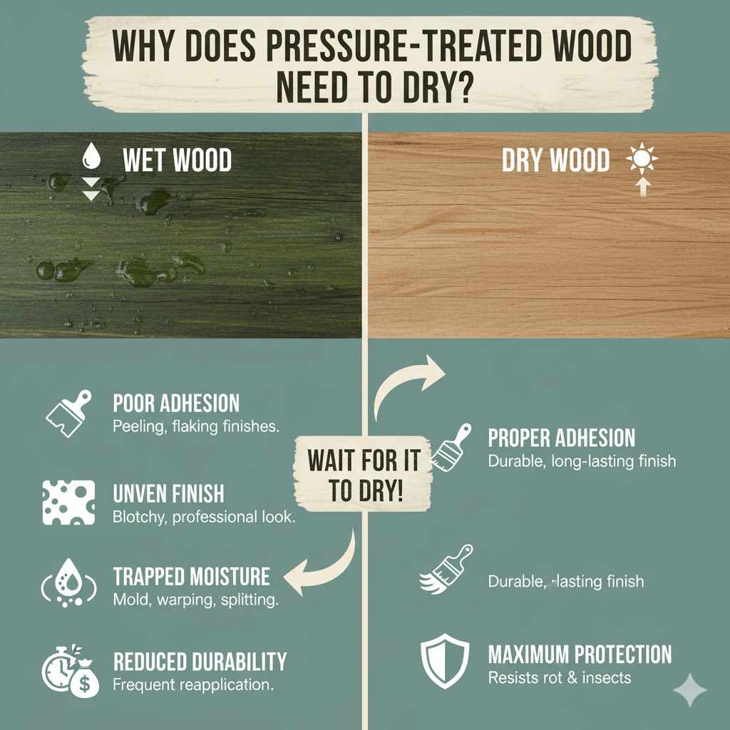 Why Does Pressure-Treated Wood Need to Dry?