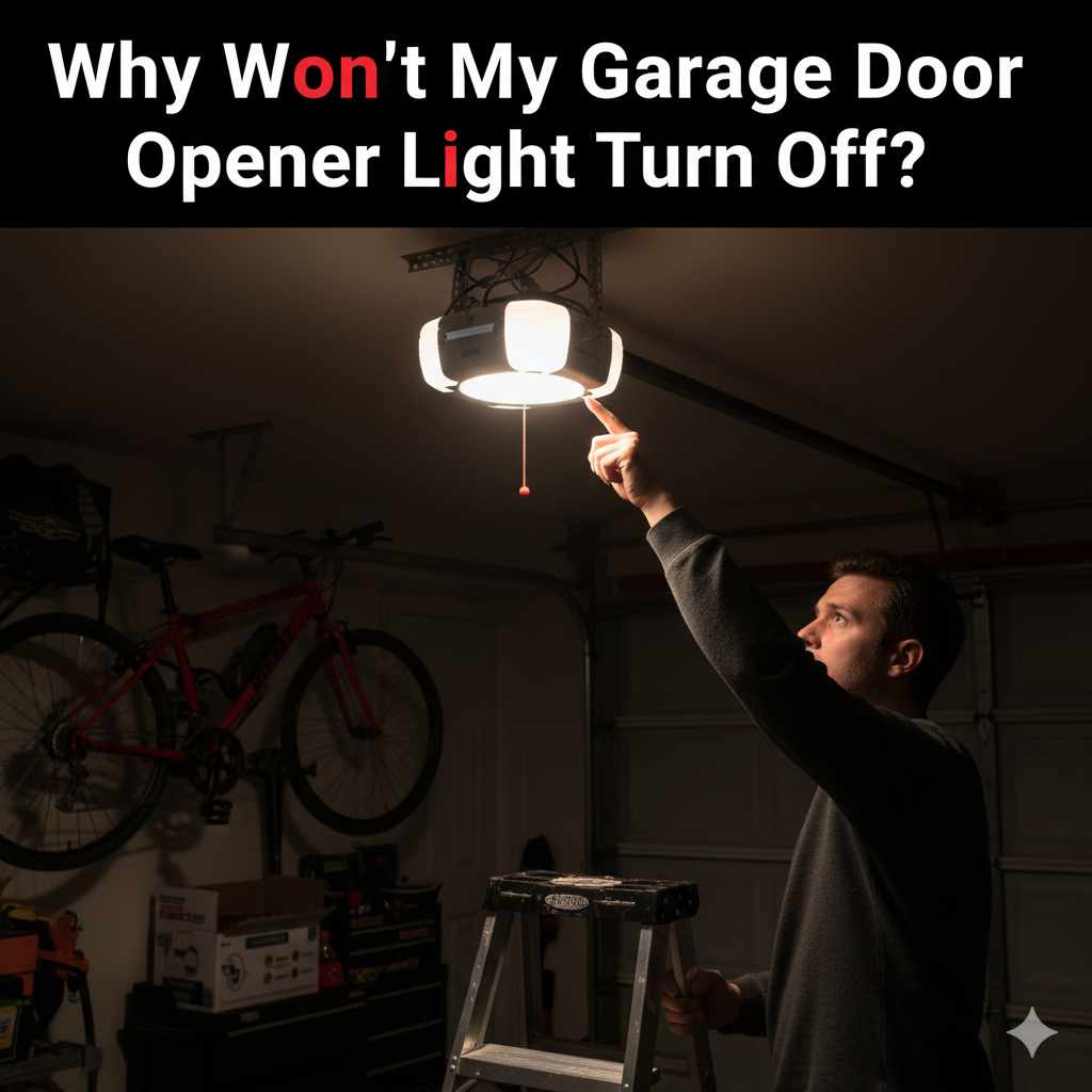 Why Won't My Garage Door Opener Light Turn Off?