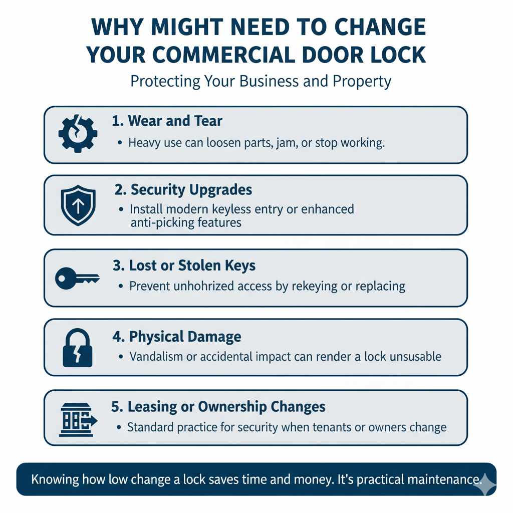 Why You Might Need to Change Your Commercial Door Lock