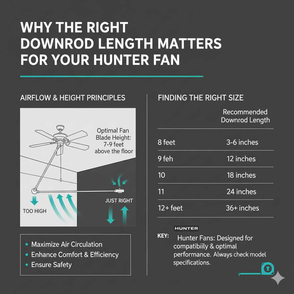 Why the Right Downrod Length Matters for Your Hunter Fan