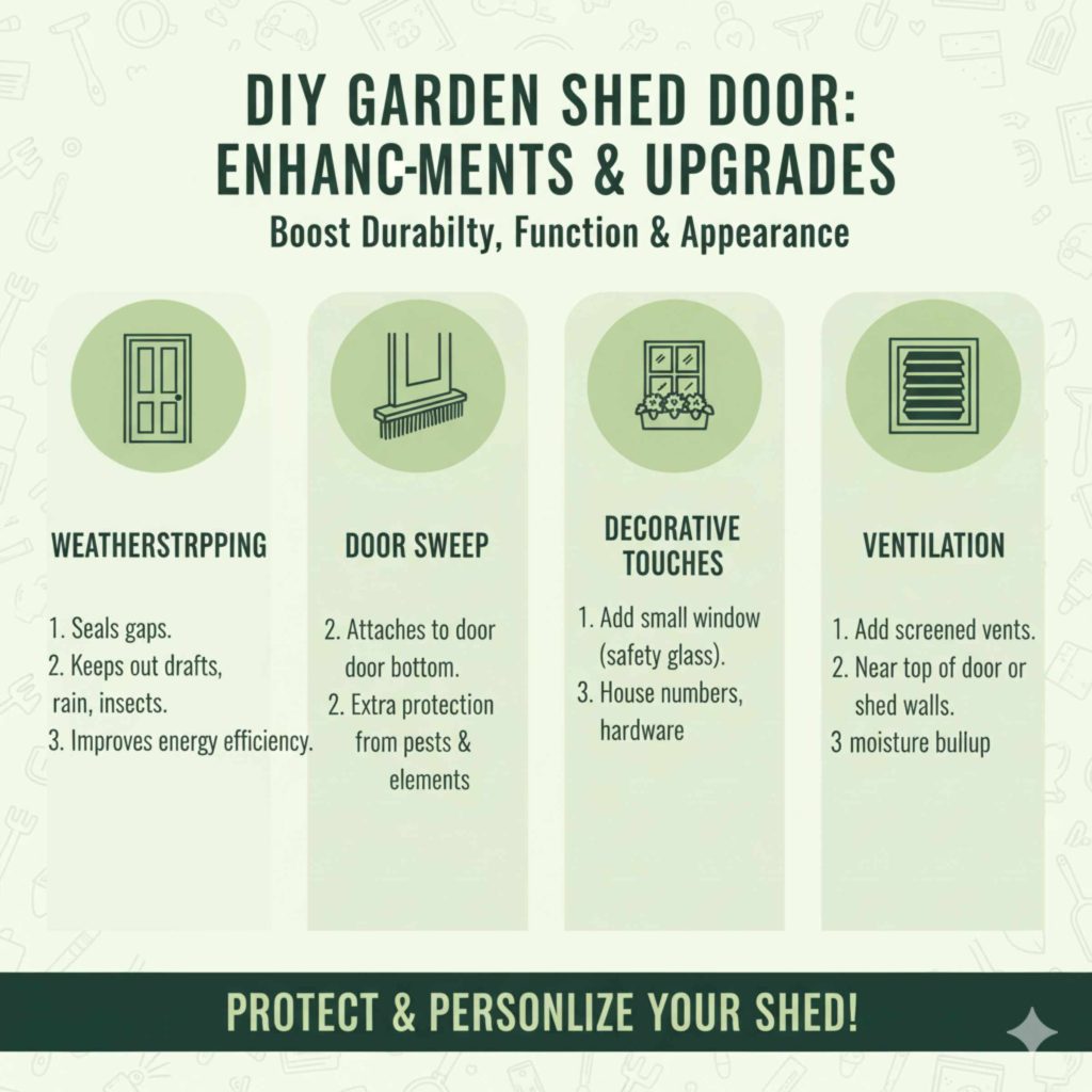 Enhancing Your Shed Door's Durability and Appearance