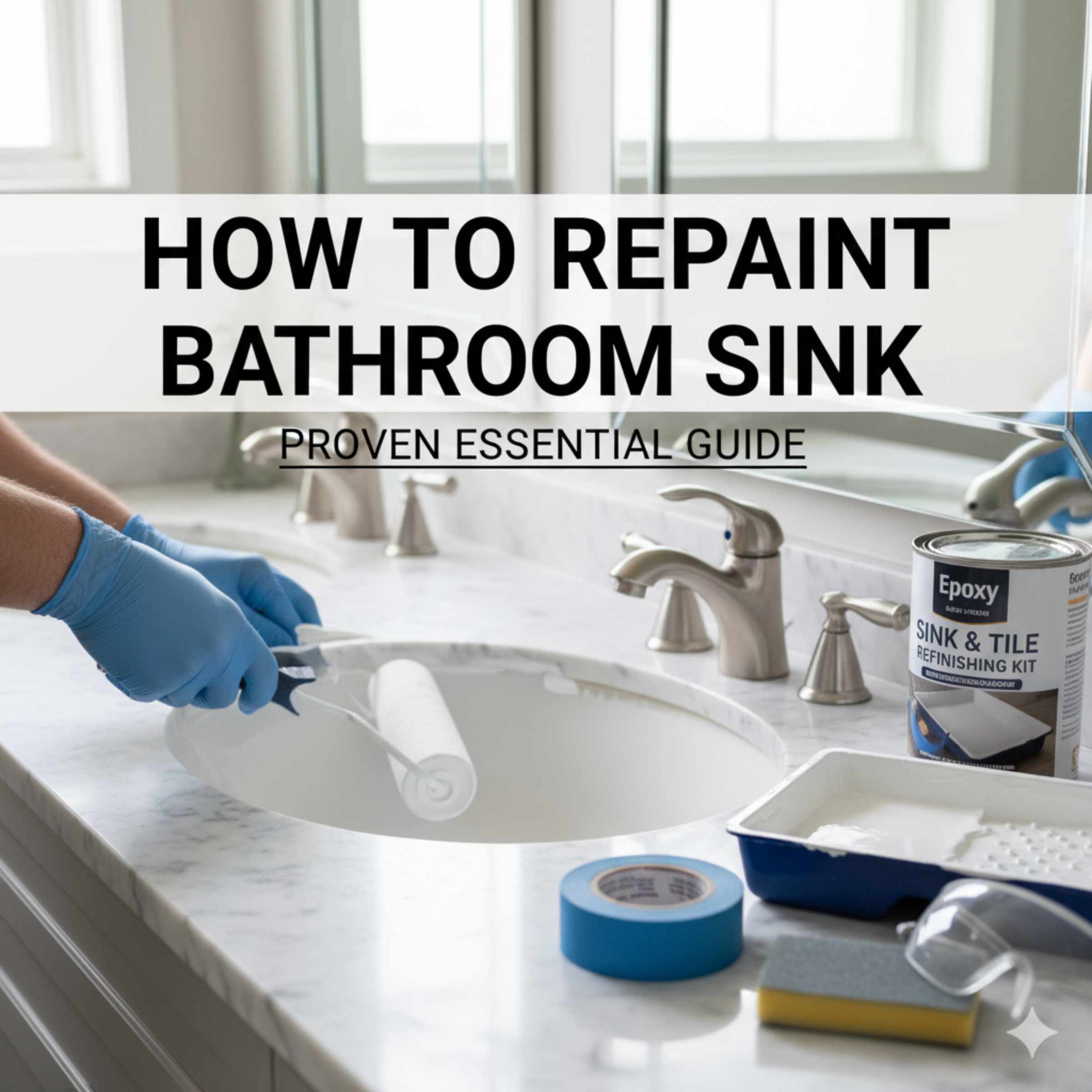 How To Repaint Bathroom Sink