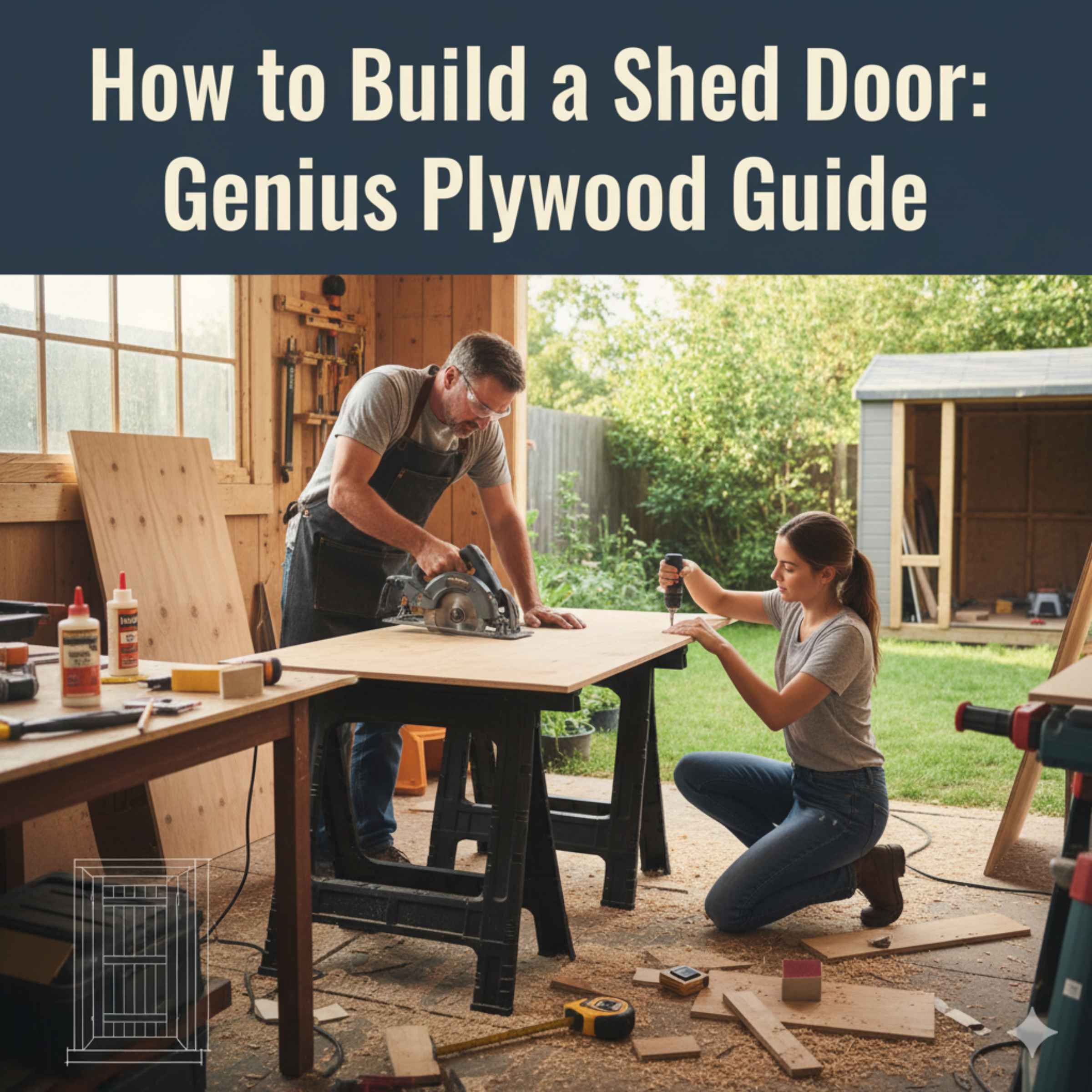 How to Build a Shed Door Genius Plywood Guide