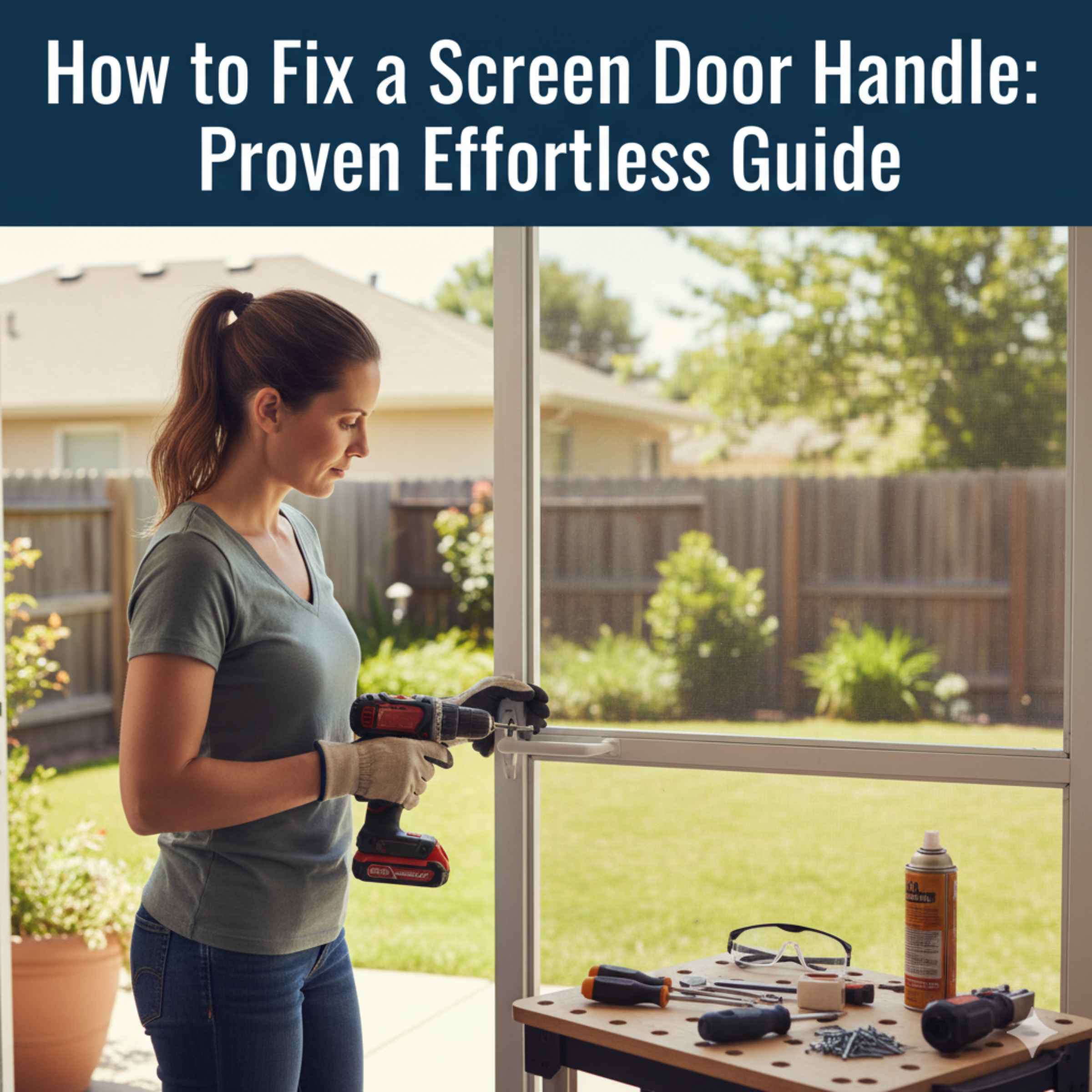 How to Fix a Screen Door Handle