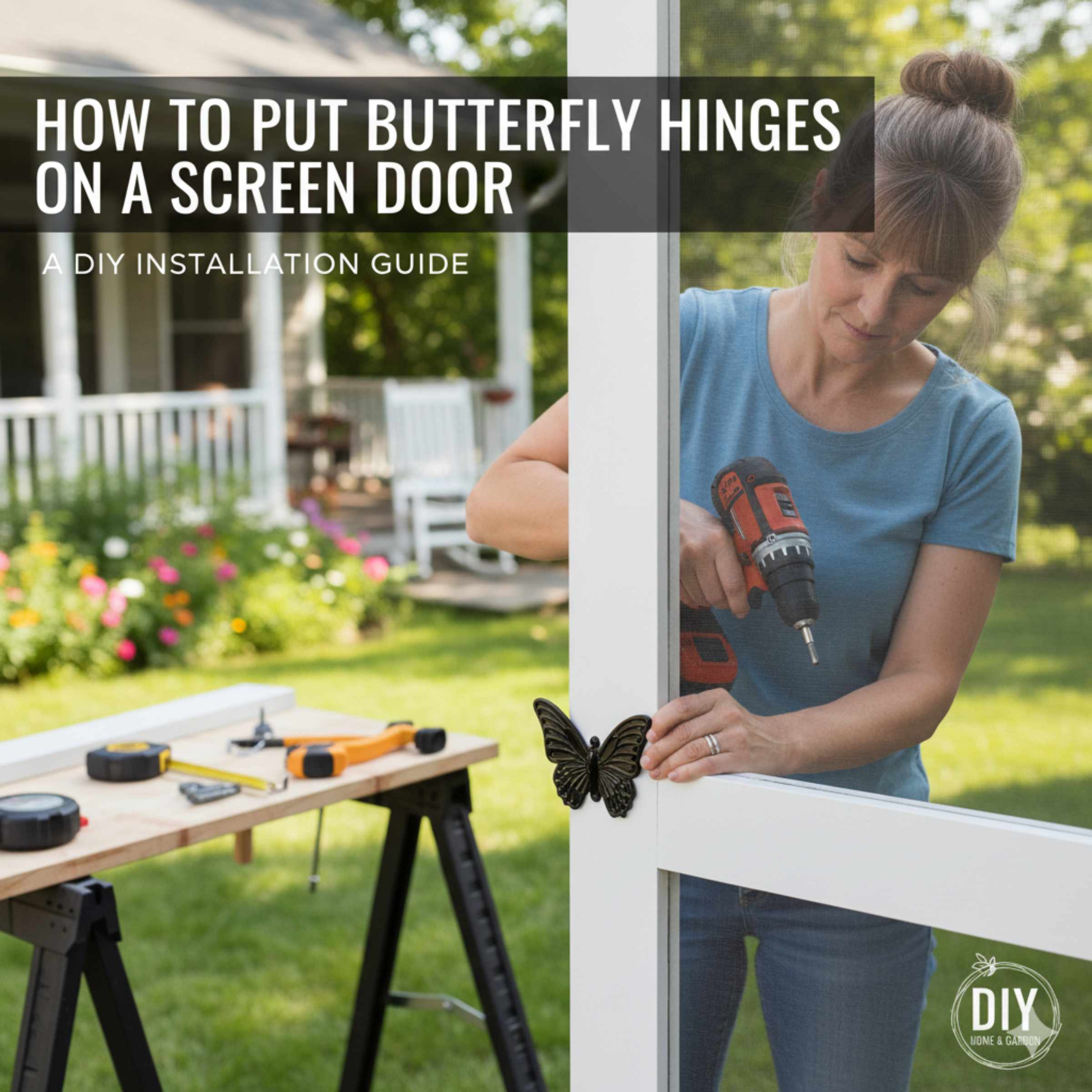 How to Put Butterfly Hinges on Screen Door