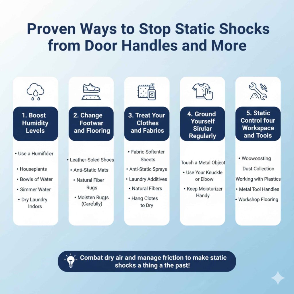 Proven Ways to Stop Static Shocks from Door Handles and More