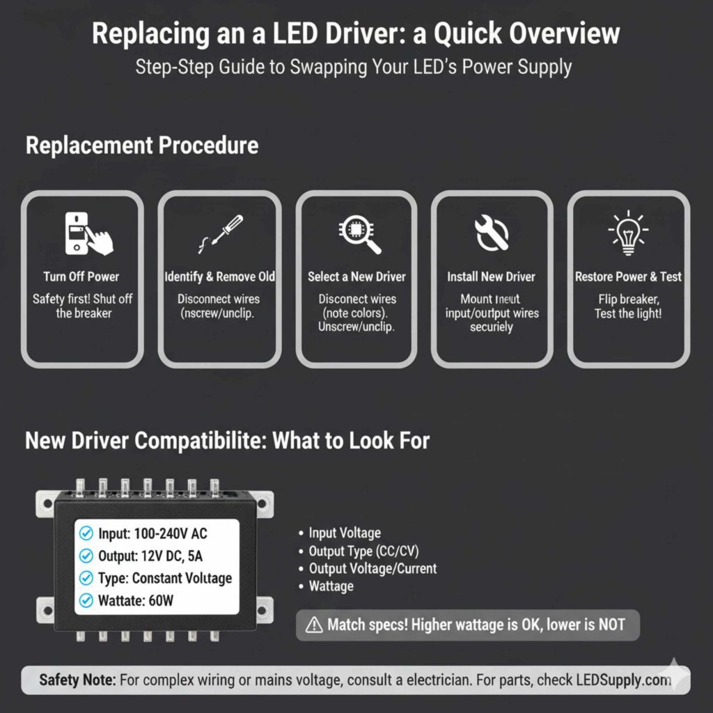 Replacing an LED Driver