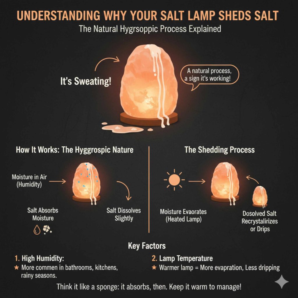 Understanding Why Your Salt Lamp Sheds Salt
