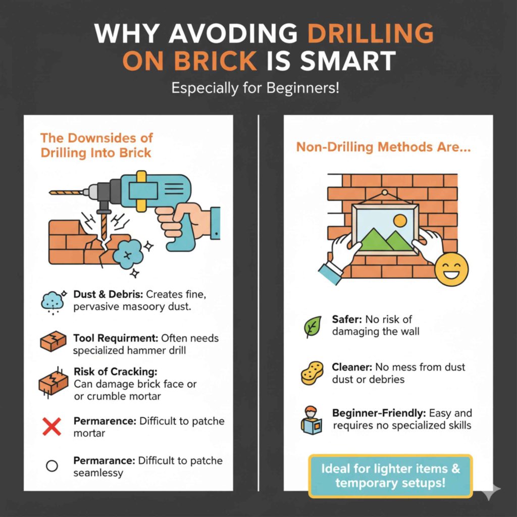 Why Avoiding Drilling On Brick Is Smart