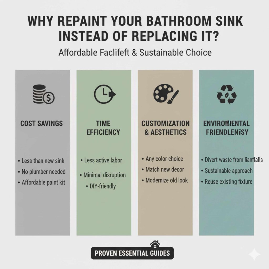 Why Repaint Your Bathroom Sink Instead of Replacing It