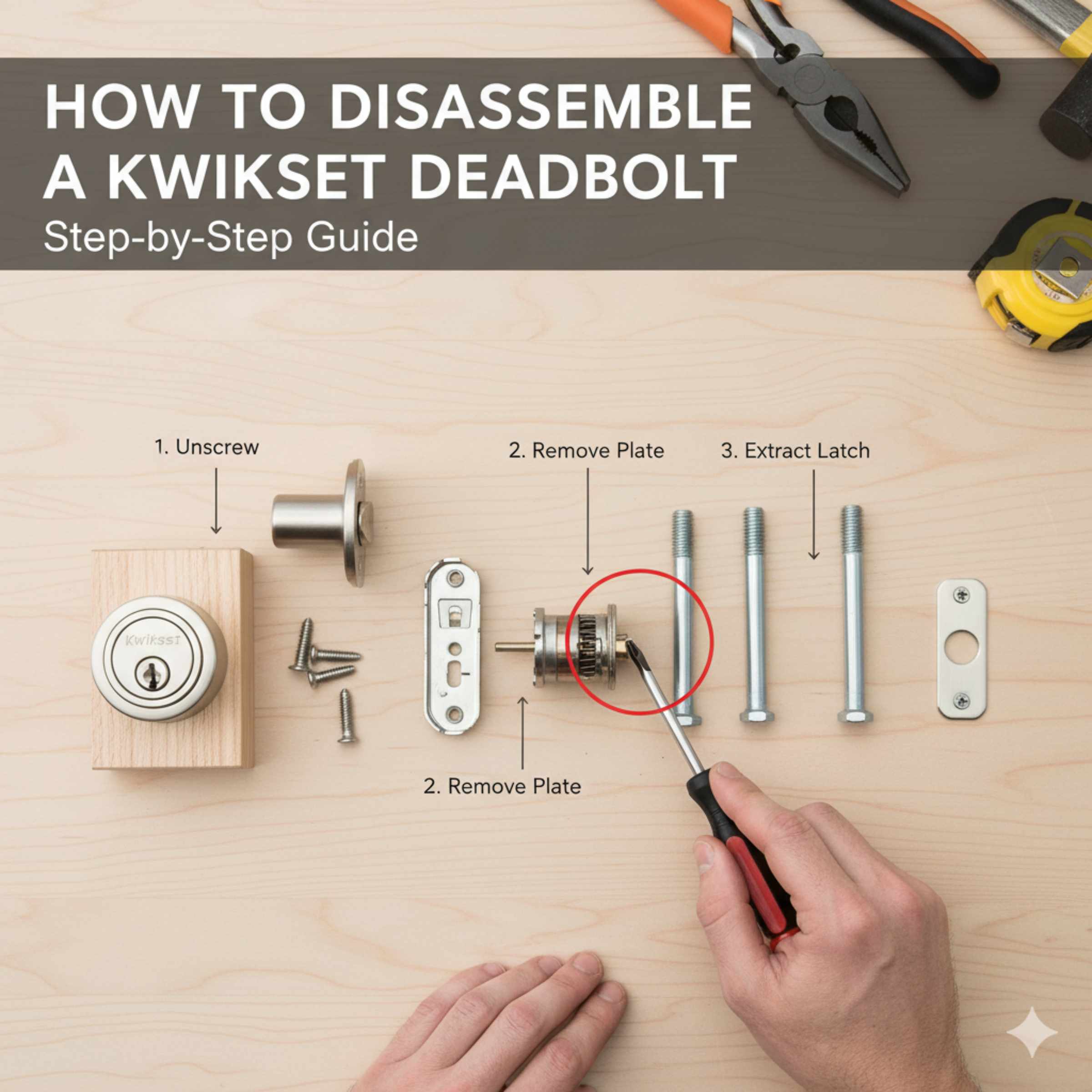 How To Disassemble A Kwikset Deadbolt