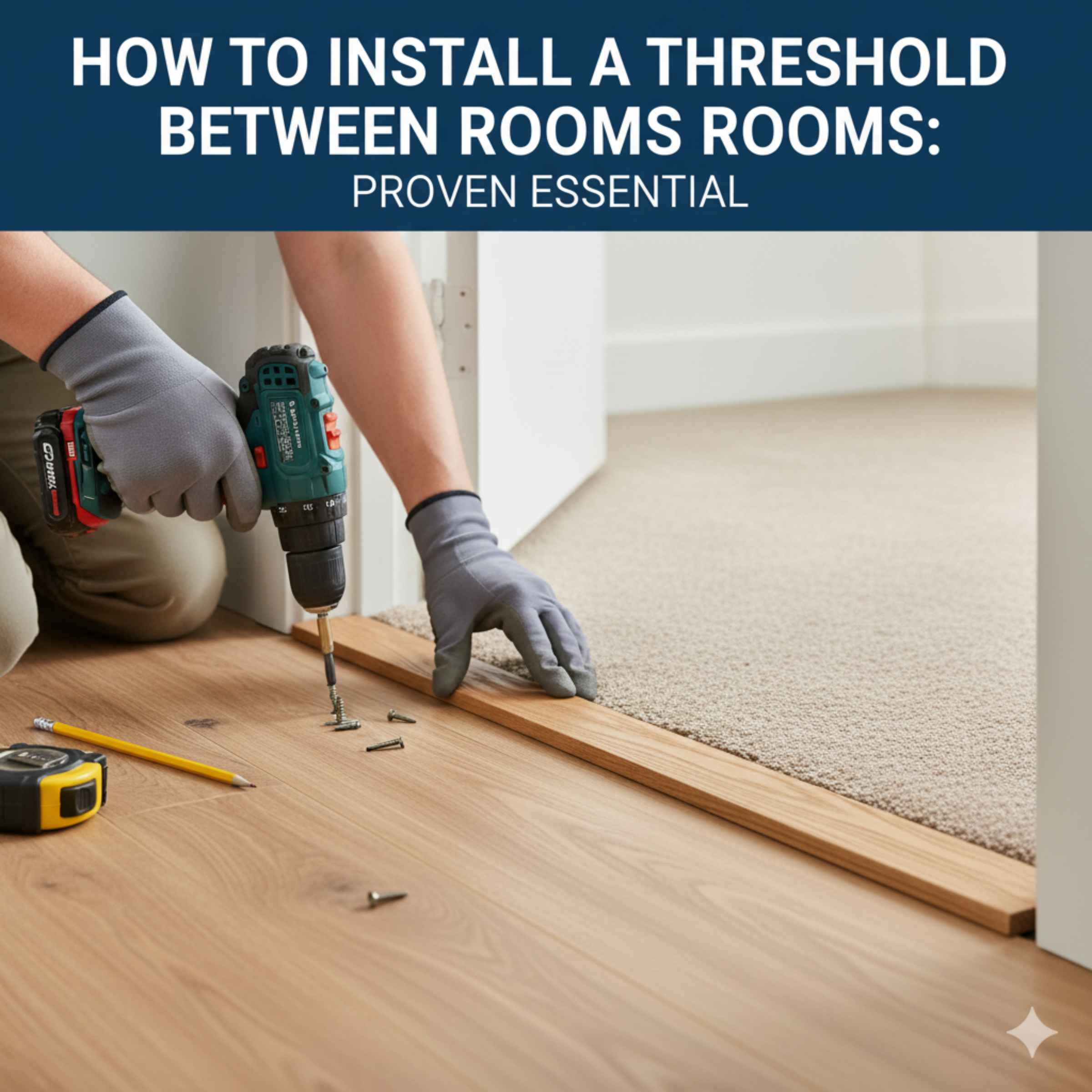How To Install A Threshold Between Rooms